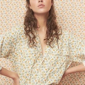 Lou & Grey Floral Jumpsuit size small